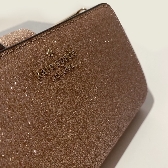 kate spade Bags Kate Spade Tinsel Glitter Fabric Medium Compact
